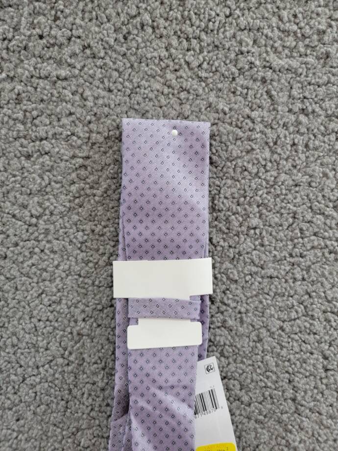 Calvin Klein Silk Blend Micro-Square Neat Tie Men's Lilac Adjustable