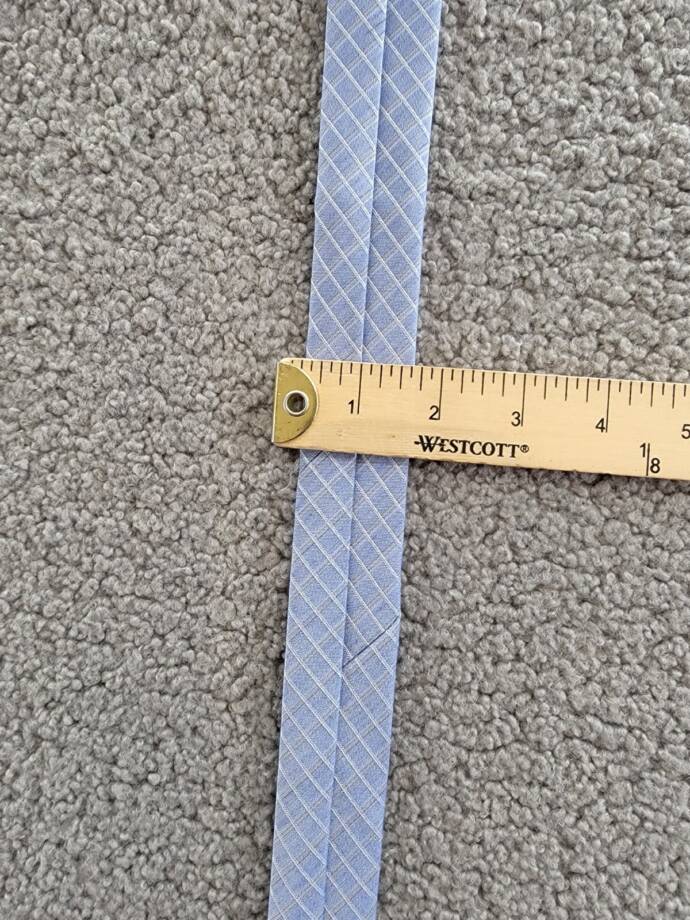 Calvin Klein Silk Blend Heather Grid Tie Men's One Size Light Blue Adjustable