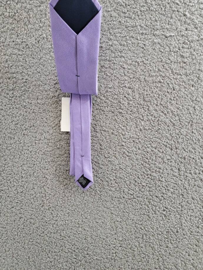 Michael Kors Bronson Solid Silk Blend Tie Men One Size Lilac Pointed Style