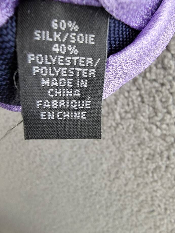 Michael Kors Bronson Solid Silk Blend Tie Men One Size Lilac Pointed Style