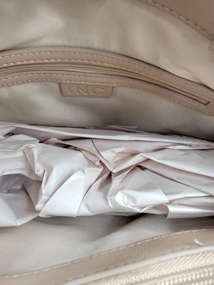 I.N.C. International Concepts Caitlinn Trapunto Tote Bag Women's Corn Husk