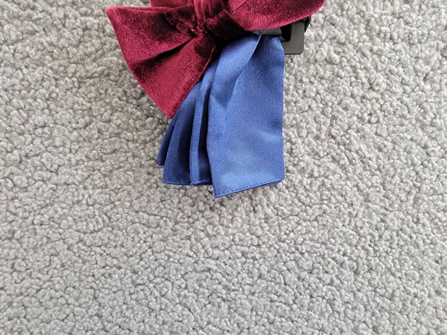 Alfani Mini Neat Pre-Tied Bow Tie & Solid Pocket Square Set Men's Navy/Red
