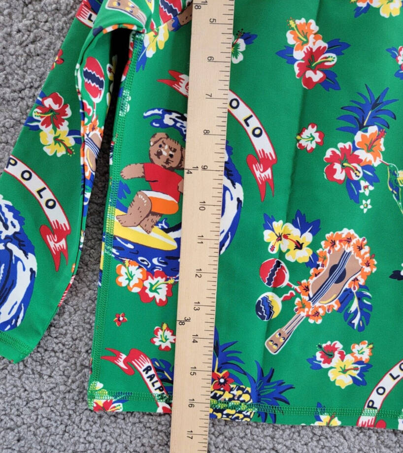 Polo Ralph Lauren Polo Bear Performance Rash Guard Little Boy's 4 Multicolor L/S