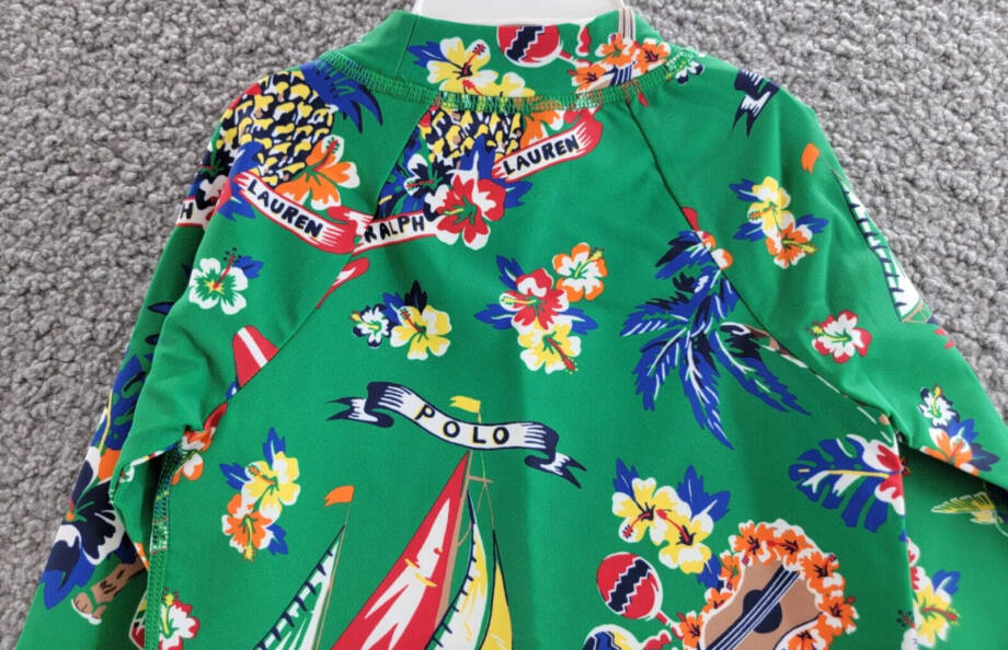 Polo Ralph Lauren Polo Bear Performance Rash Guard Little Boy's 4 Multicolor L/S