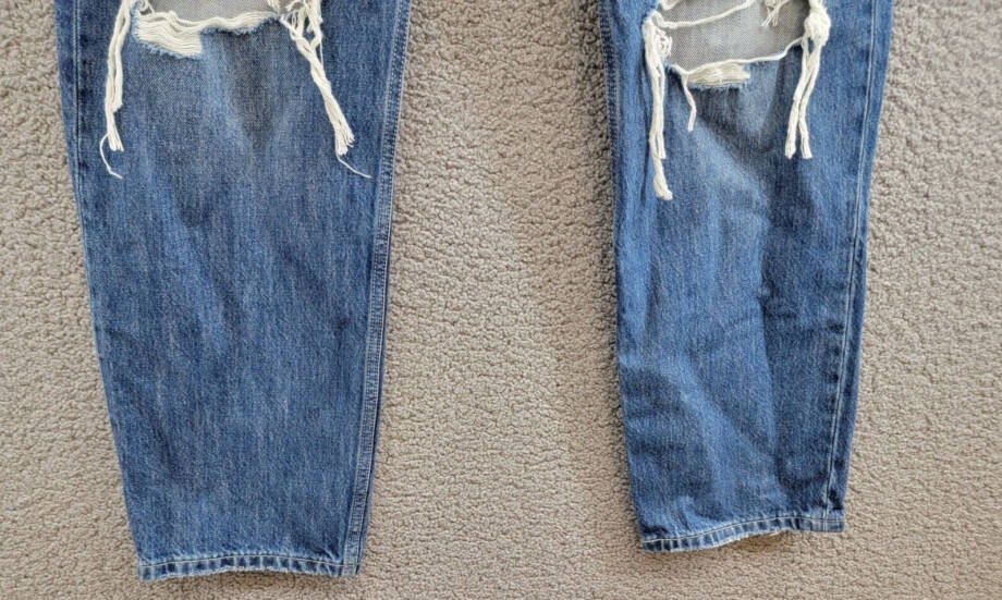 Levi's Premium Low Pro Straight Jeans Women's 29 Breathe Out Button Zip Closure