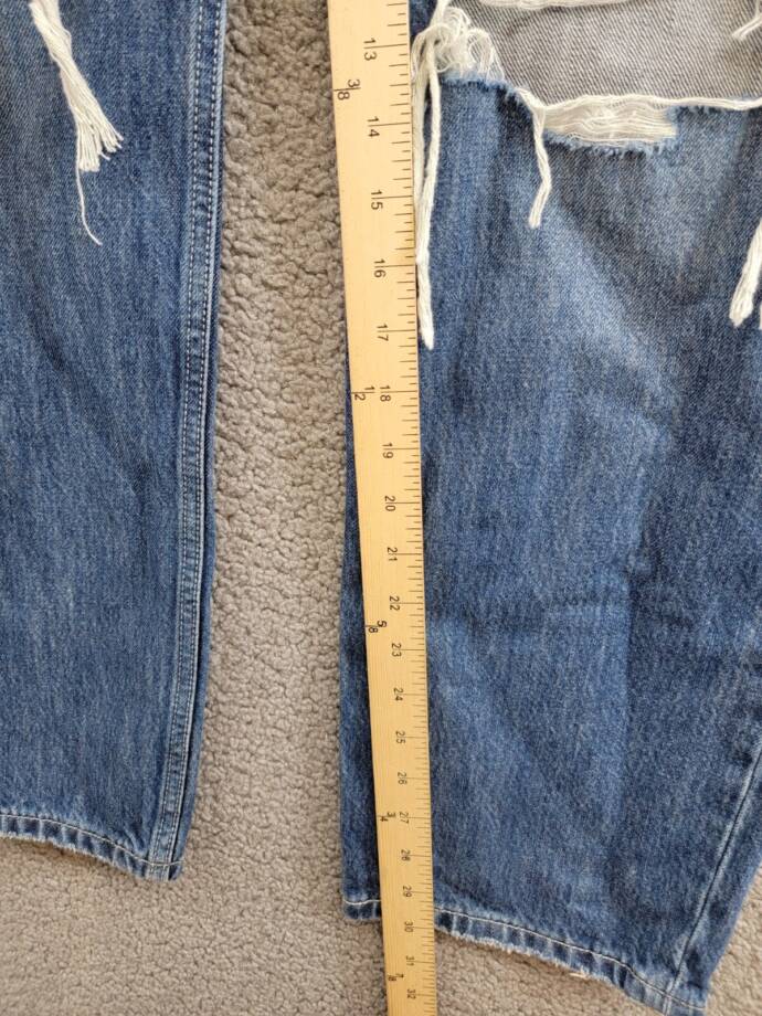 Levi's Premium Low Pro Straight Jeans Women's 29 Breathe Out Button Zip Closure