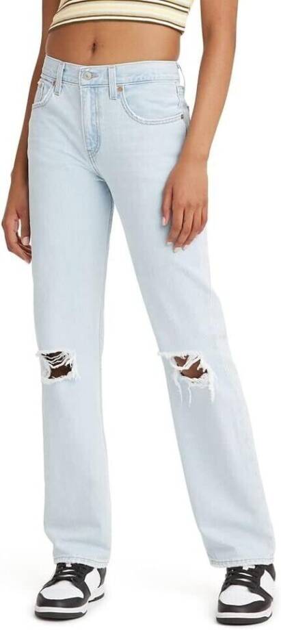 Levi's Low Pro Classic Straight-Leg High Rise Jeans Women's 32 Charlie Won Denim