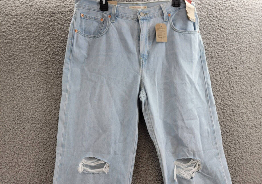 Levi's Low Pro Classic Straight-Leg High Rise Jeans Women's 32 Charlie Won Denim