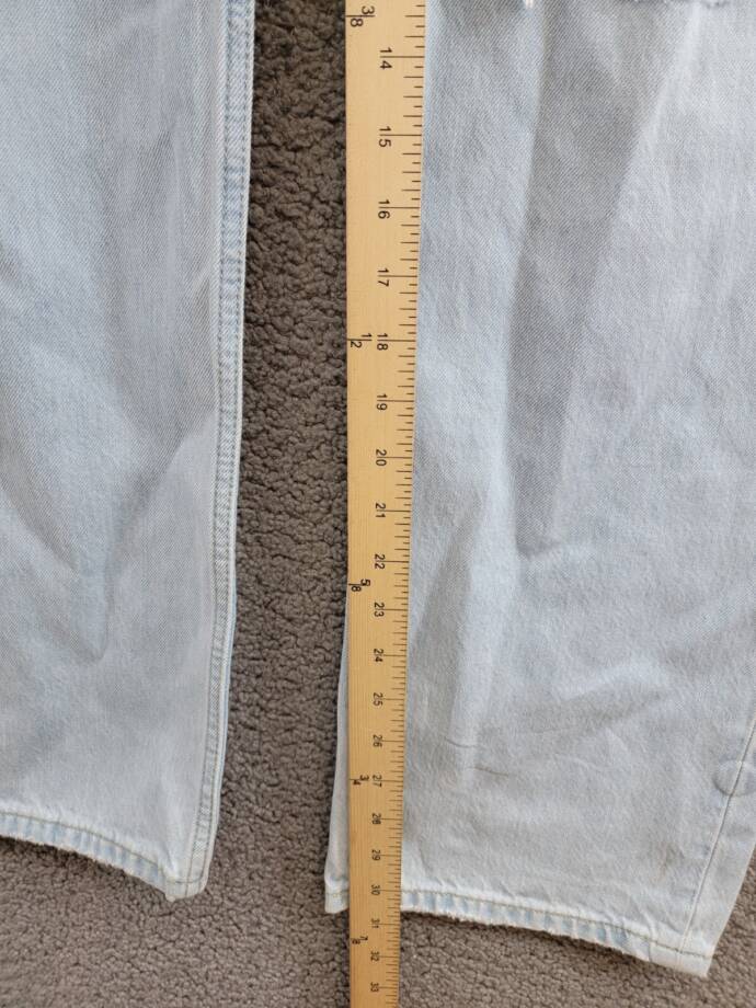 Levi's Low Pro Classic Straight-Leg High Rise Jeans Women's 32 Charlie Won Denim
