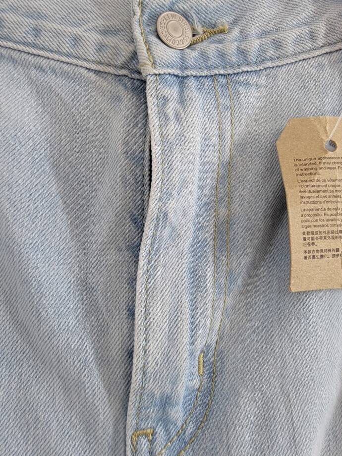 Levi's Low Pro Classic Straight-Leg High Rise Jeans Women's 32 Charlie Won Denim