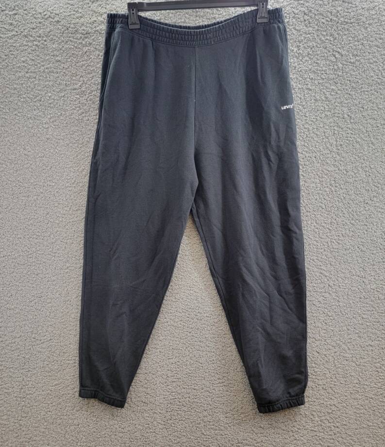 Levi's Sweatpants Loose Joggers Women's XL Black Elastic Waistband
