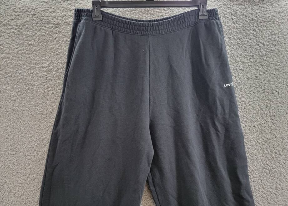 Levi's Sweatpants Loose Joggers Women's XL Black Elastic Waistband