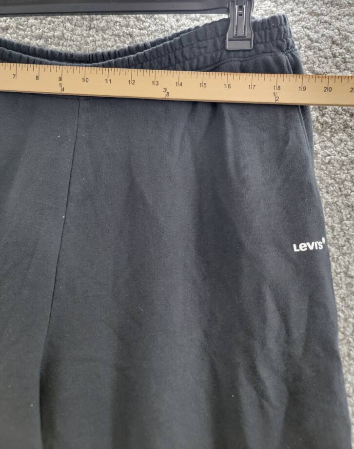 Levi's Sweatpants Loose Joggers Women's XL Black Elastic Waistband