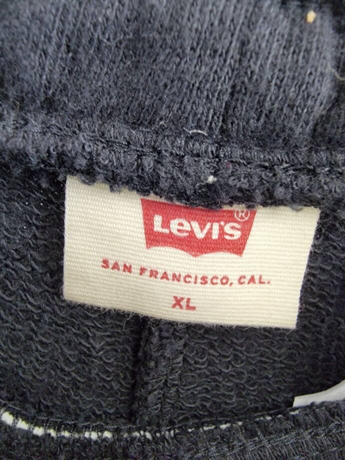 Levi's Sweatpants Loose Joggers Women's XL Black Elastic Waistband