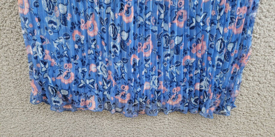 Rare Editions Sleeveless Pleated Chiffon Dress Big Girls 12 Multi Back Button~