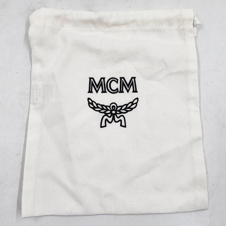 MCM Munchen Dust Protection Bag 7.5 x 6.5 White Drawstring Top Closure