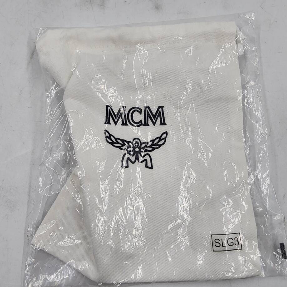 MCM Munchen Dust Protection Bag 7.5 x 6.5 White Drawstring Top Closure