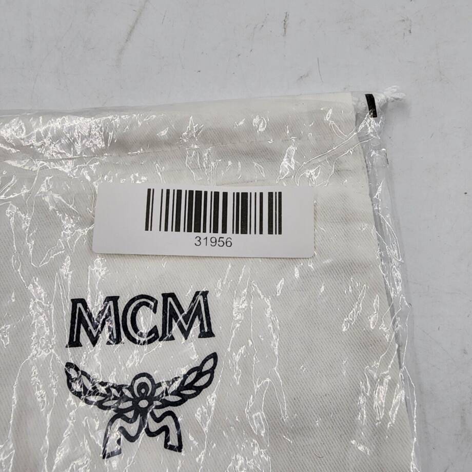 MCM Munchen Dust Protection Bag 7.5 x 6.5 White Drawstring Top Closure