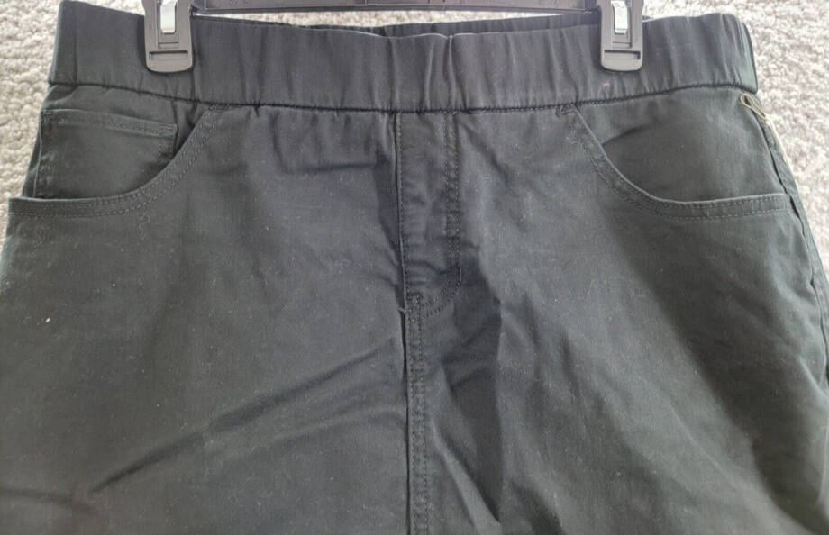 JAG On The Go Pull-On Elastic Waistband Stretch Skort Women's 10 Black 5 Pockets