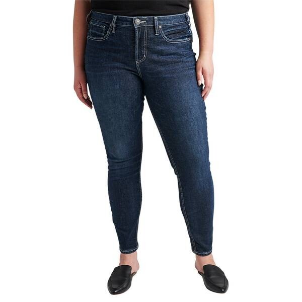 Authentic by Silver Jeans The Curvy High Skinny Jeans Women's 18W/L29 Indigo