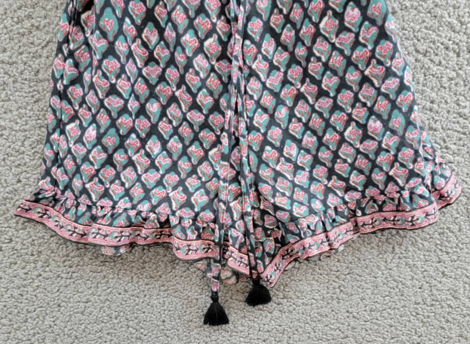 Sea Donna Printed Flutter Sleeve Romper Girls' 4Y Multi Stand Collar Zip Closure