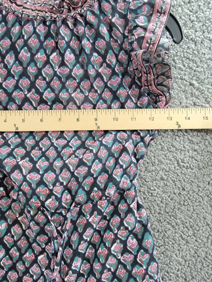 Sea Donna Printed Flutter Sleeve Romper Girls' 4Y Multi Stand Collar Zip Closure