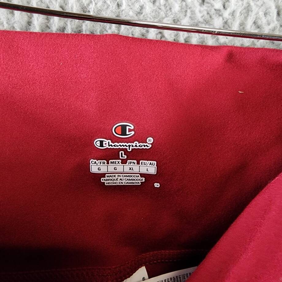 Champion Soft Touch Pull-on Flare-Leg Pants Women's L Cardinal Elastic Waistband
