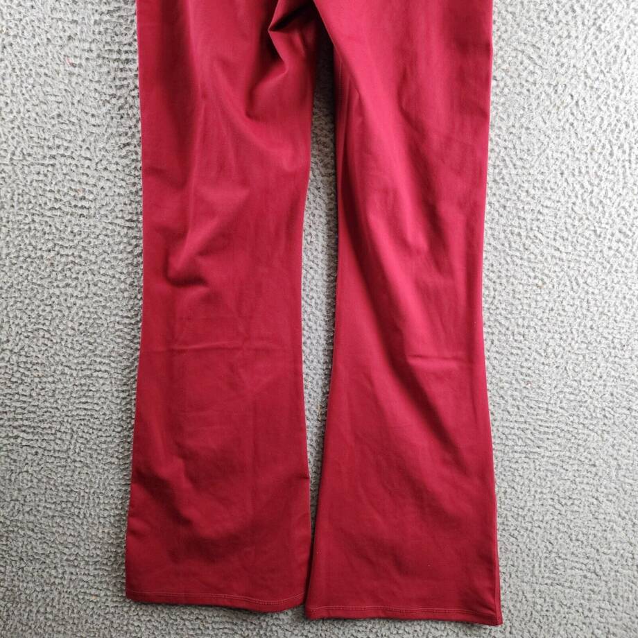 Champion Soft Touch Pull-on Flare-Leg Pants Women's L Cardinal Elastic Waistband
