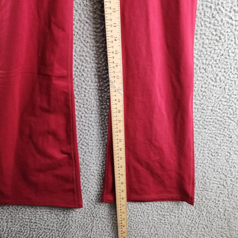 Champion Soft Touch Pull-on Flare-Leg Pants Women's L Cardinal Elastic Waistband