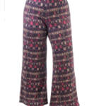 24seven Comfort Apparel Plus Size Elastic Waist Palazzo Pants Women's 2X Multi