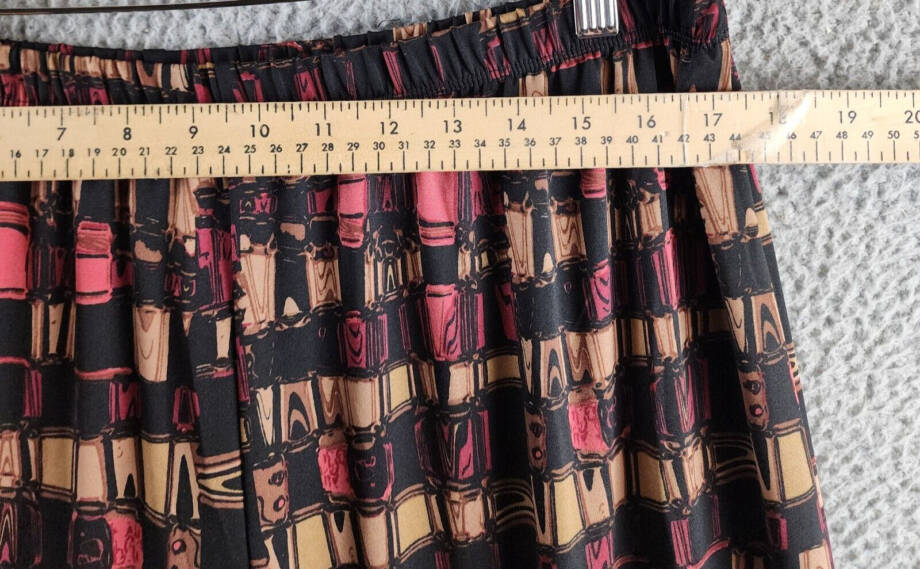 24seven Comfort Apparel Plus Size Elastic Waist Palazzo Pants Women's 2X Multi