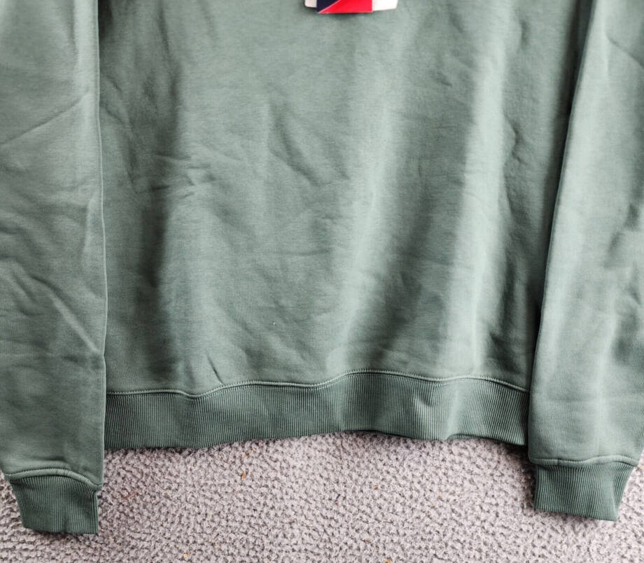 Reebok Identity Fleece Mock Neck Sweatshirt Women's M Green Long Sleeve Pullover
