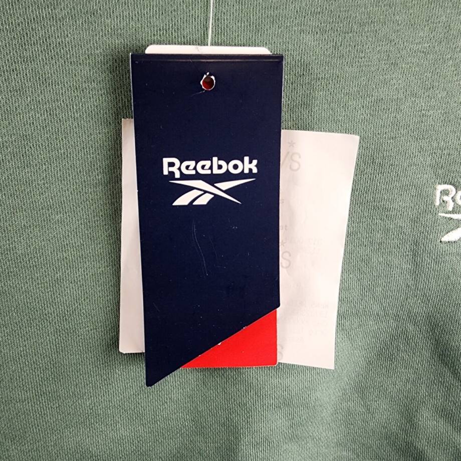 Reebok Identity Fleece Mock Neck Sweatshirt Women's M Green Long Sleeve Pullover