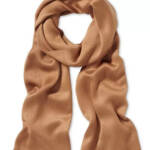 Calvin Klein Solid Satin-Feel Pashmina Scarf Women's One Size Luggage