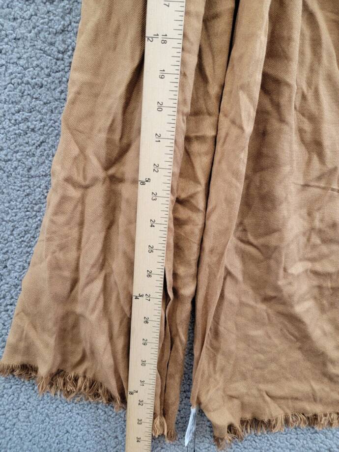 Calvin Klein Solid Satin-Feel Pashmina Scarf Women's One Size Luggage