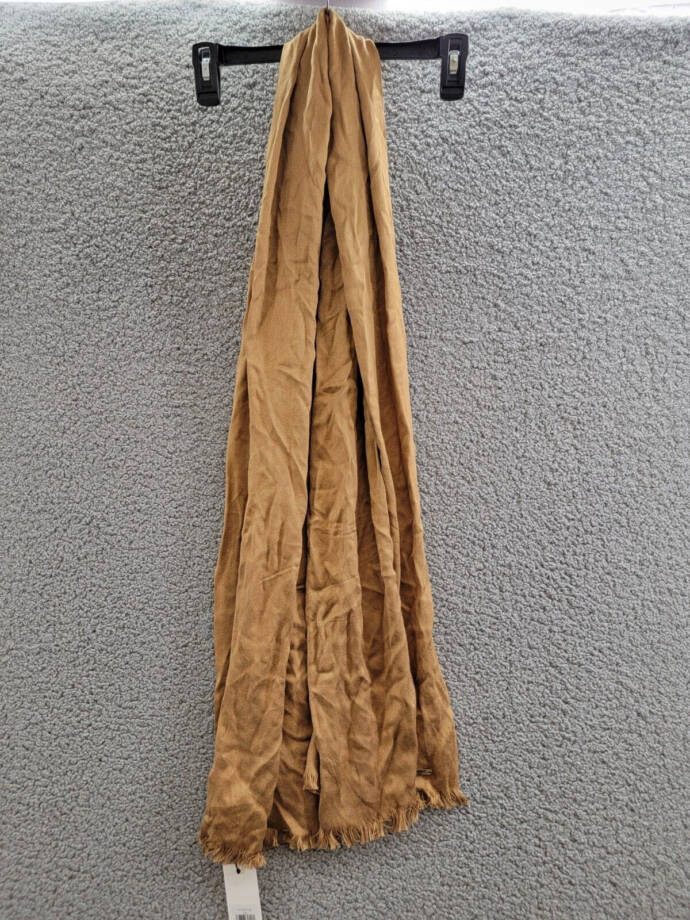 Calvin Klein Solid Satin-Feel Pashmina Scarf Women's One Size Luggage