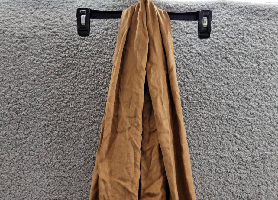Calvin Klein Solid Satin-Feel Pashmina Scarf Women's One Size Luggage