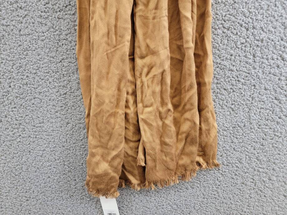 Calvin Klein Solid Satin-Feel Pashmina Scarf Women's One Size Luggage
