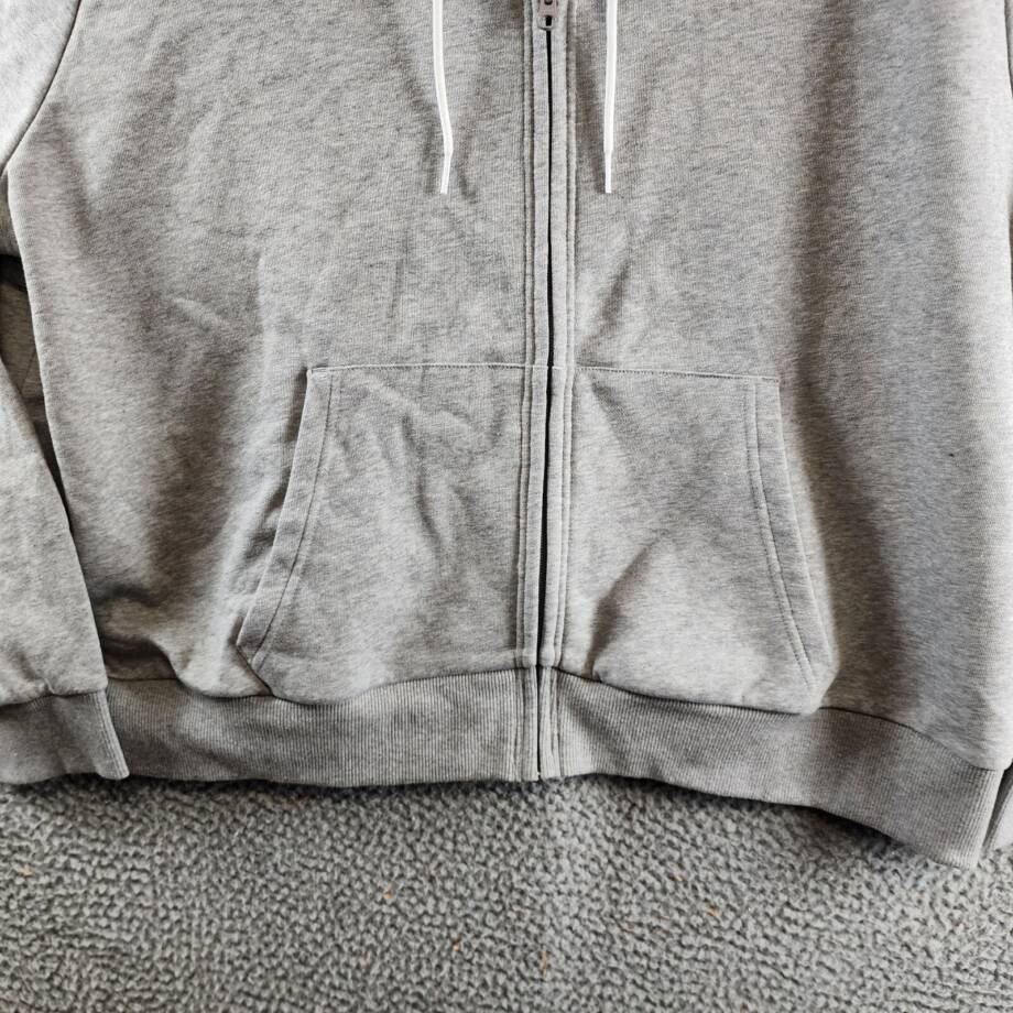 Reebok Plus Size French Terry Zip-Front Hoodie Women's 3X/22-24W Gray Heather