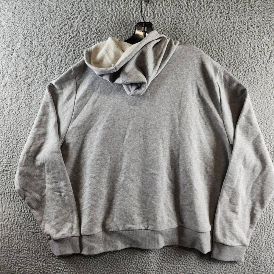 Reebok Plus Size French Terry Zip-Front Hoodie Women's 3X/22-24W Gray Heather