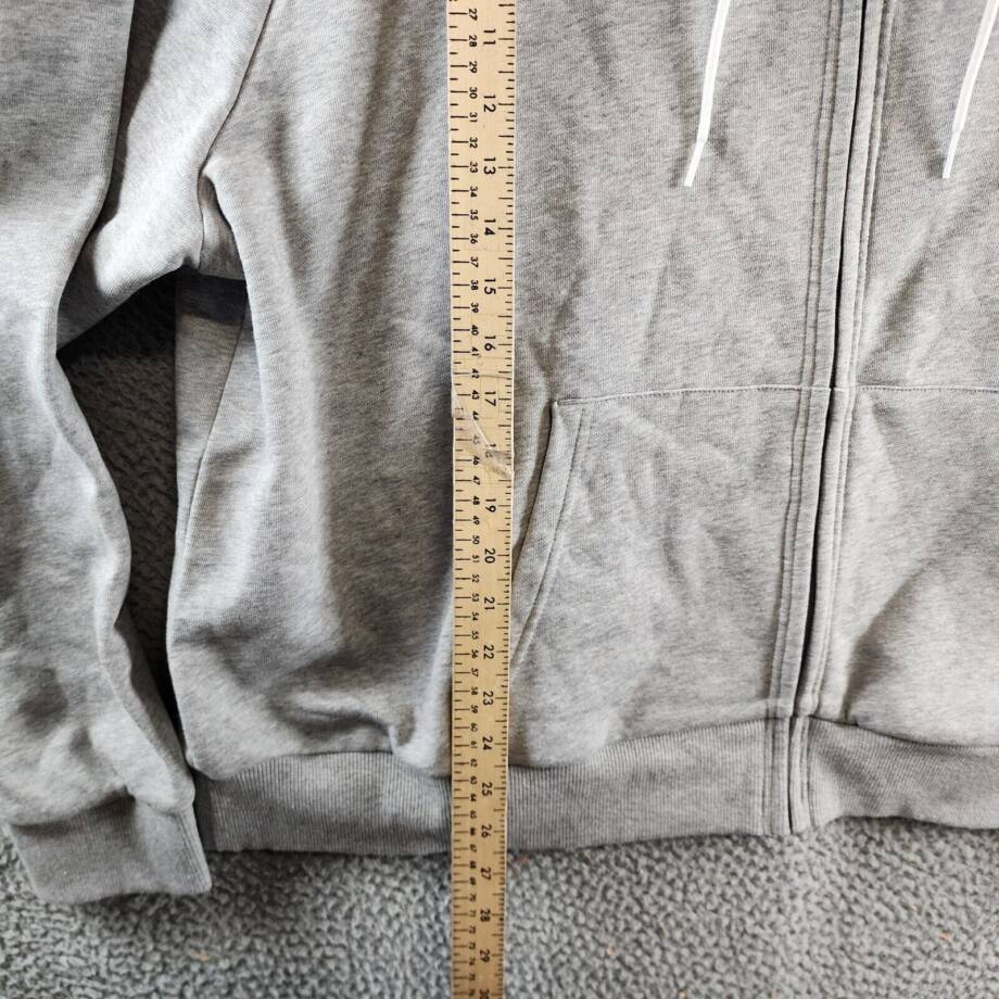 Reebok Plus Size French Terry Zip-Front Hoodie Women's 3X/22-24W Gray Heather