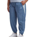 Reebok Plus Size Pull-On Logo Woven Track Pants Women's 4X/26-28W Blue Slate