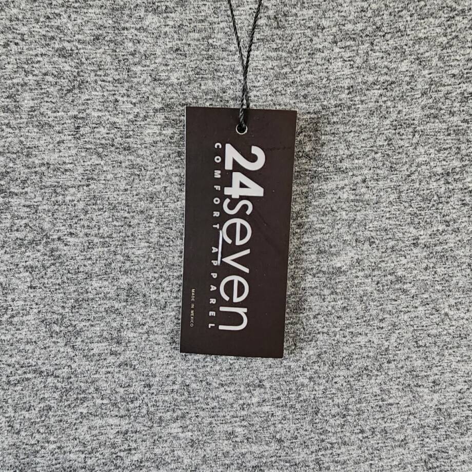 24seven Comfort Apparel Plus Side Slit Fitted Maxi Dress Women's 3X Gray Heather
