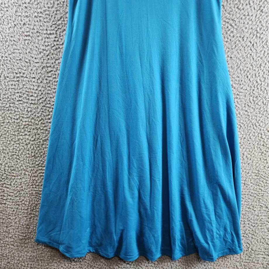 24seven Comfort Apparel Sleeveless Fit and Flare Skater Dress Women's M Sapphire