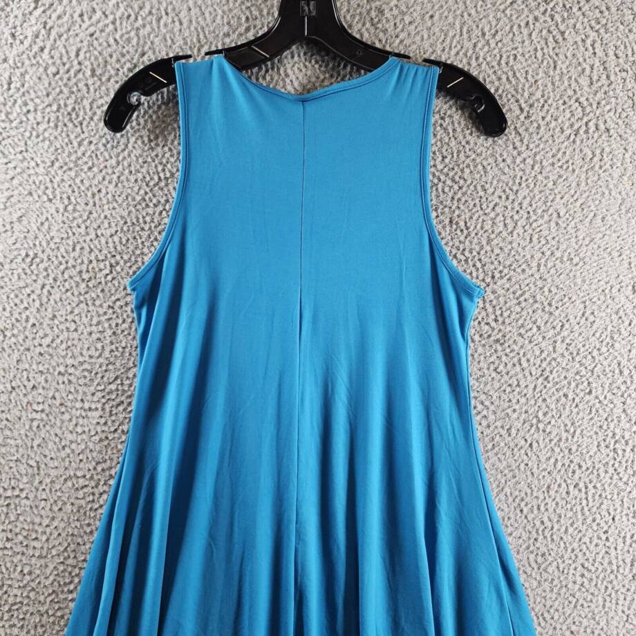 24seven Comfort Apparel Sleeveless Fit and Flare Skater Dress Women's M Sapphire