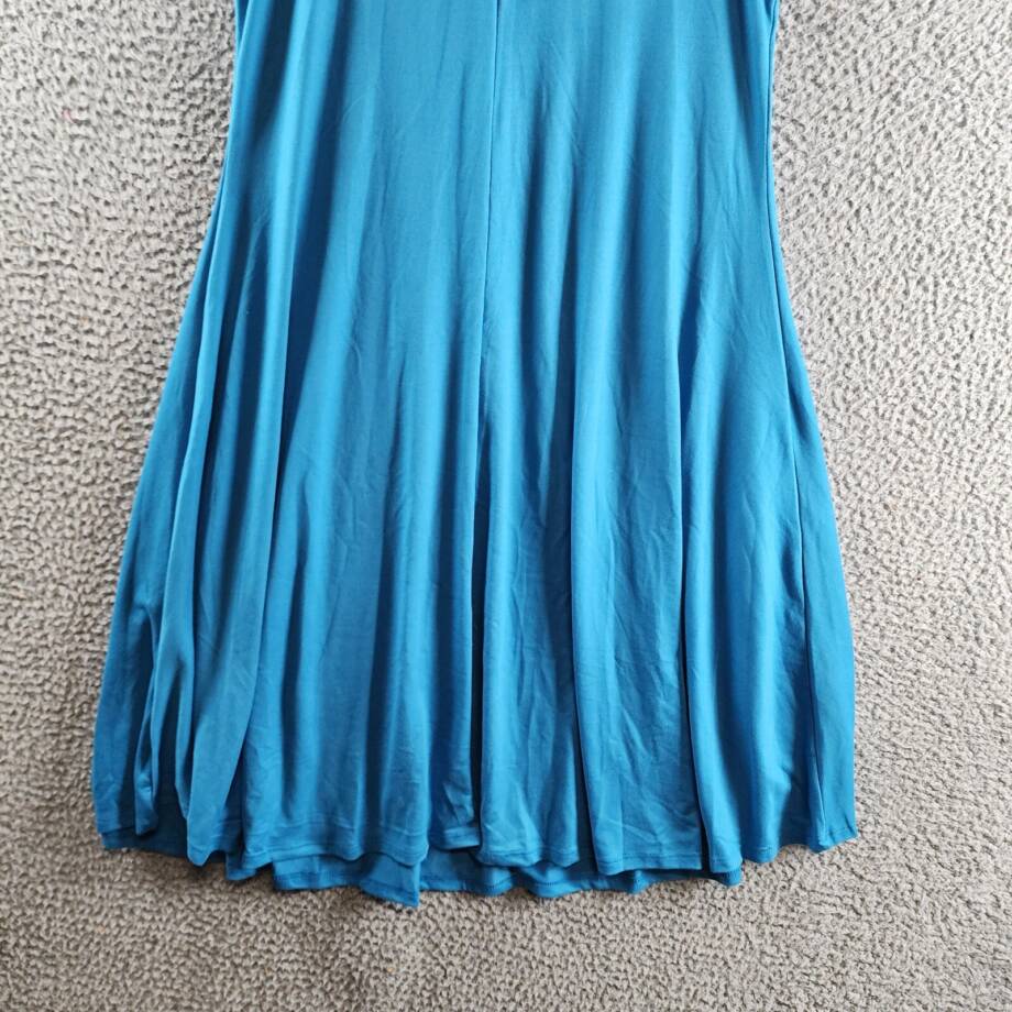 24seven Comfort Apparel Sleeveless Fit and Flare Skater Dress Women's M Sapphire
