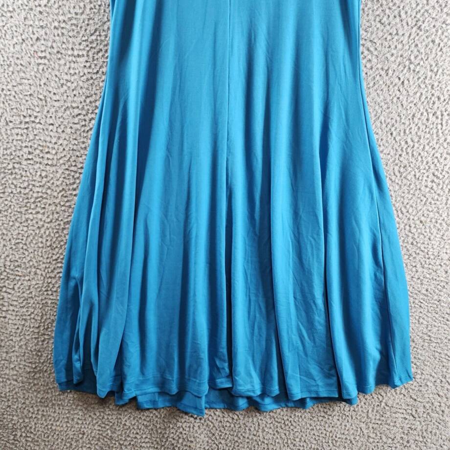 24seven Comfort Apparel Sleeveless Fit and Flare Skater Dress Women's M Sapphire