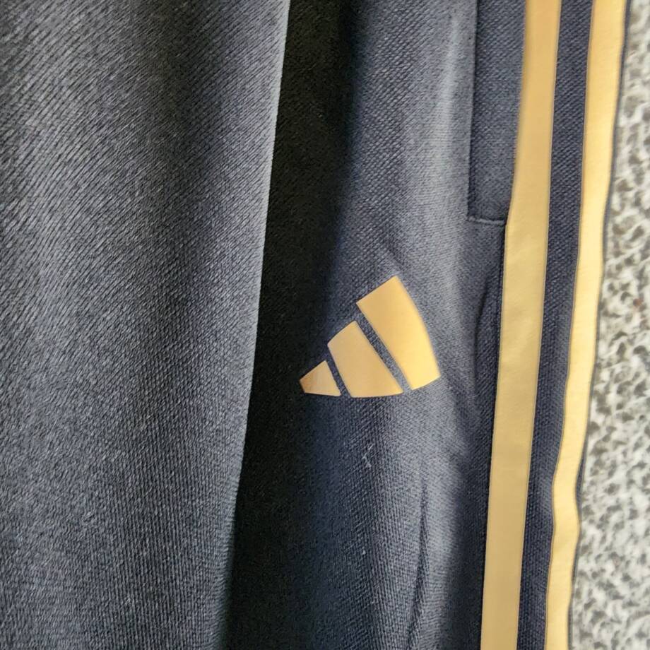 adidas Reflective Tiro 23 Track Pants Women's XS Black/Gold Elastic Waist PullOn