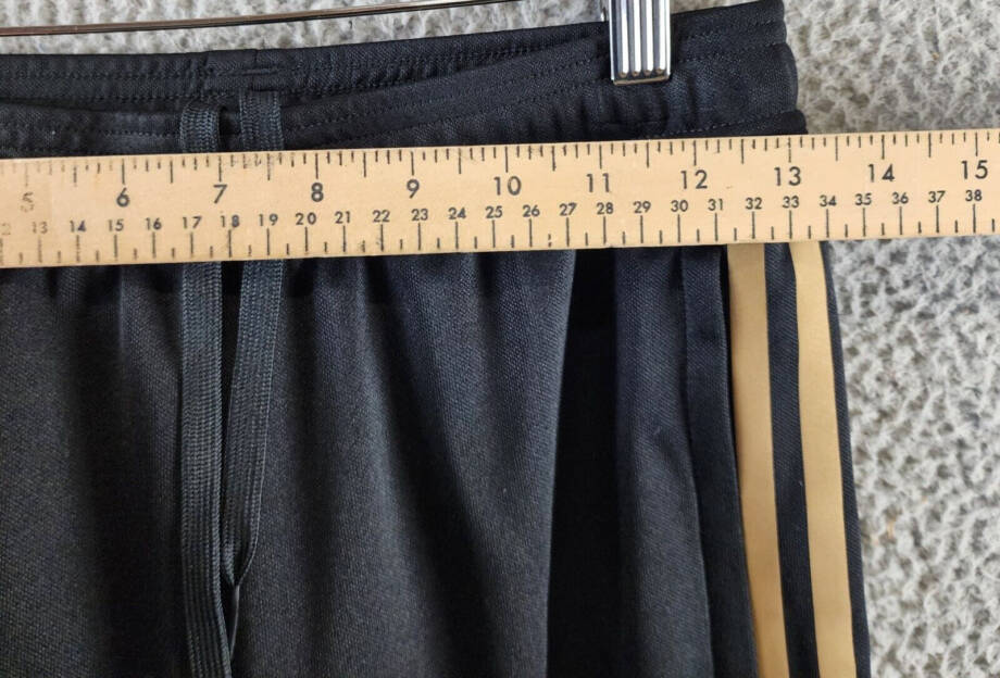 adidas Reflective Tiro 23 Track Pants Women's XS Black/Gold Elastic Waist PullOn