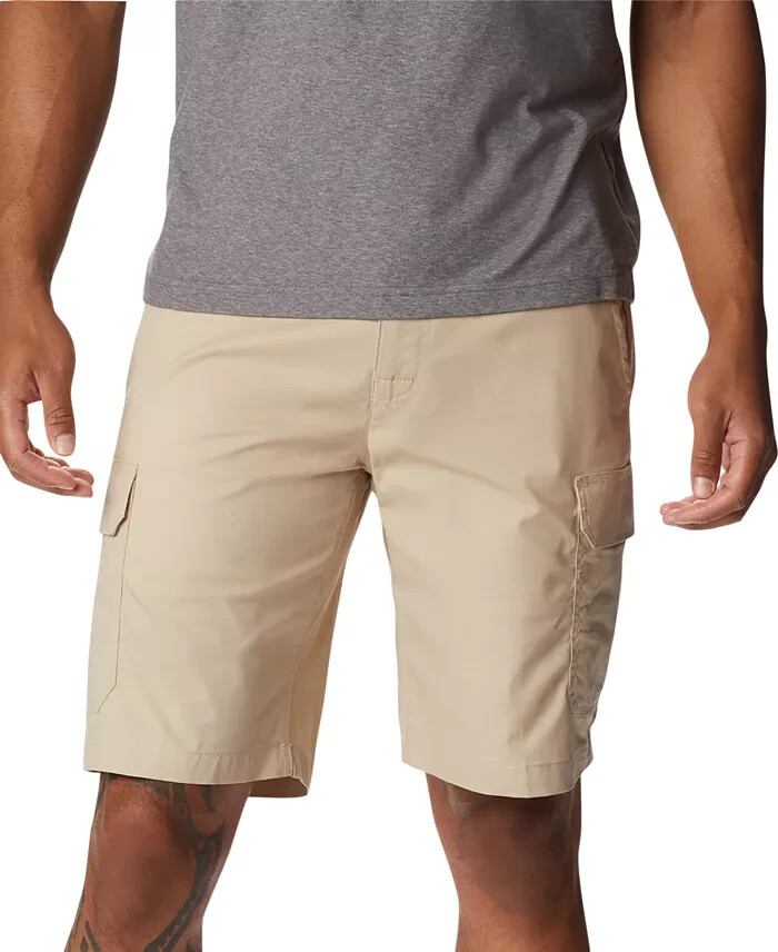 Columbia Rapid Rivers Comfort Stretch Cargo Shorts Men's 40 Ancient Fossil Solid